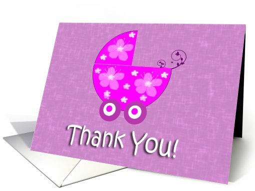 Baby Stroller General Thank You card (869425)