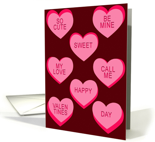 Happy Valentines Day Candies card (350704)