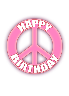 Peace Happy Birthday