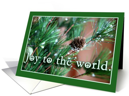 Joy to the World Peace Christmas card (537283)