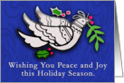 Peace Dove for Christmas Cards