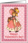 Cute Victorian Look Valentine Card