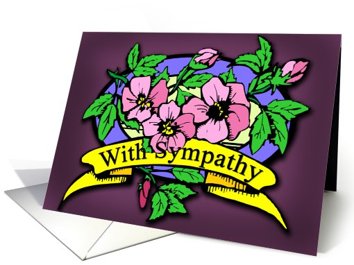 Sympathy Card with Flowers card (562141)