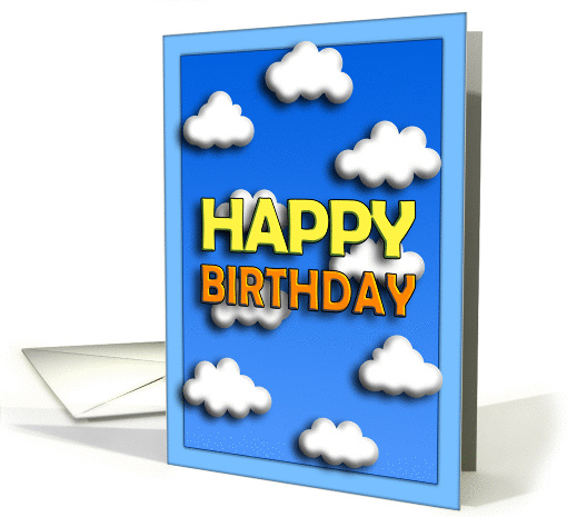 Sunny Happy Birthday card (58610)