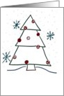 christmas tree card