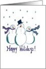 snowmen card