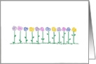 Flower garden card