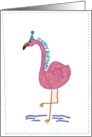 Birthday Flamingo card