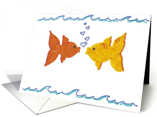 Kissing Fish card (52306)