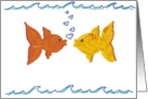 Kissing Fish card