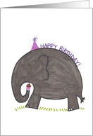 Birthday elephant card