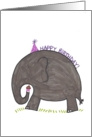 Birthday elephant card