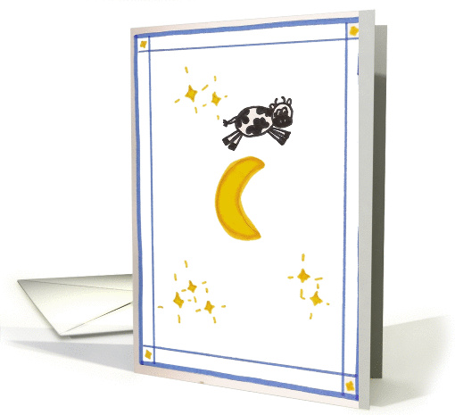 cow over the moon card (52310)