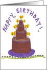 birthday cake card