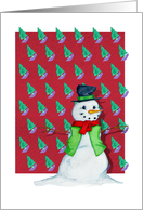 Snowman Christmas card