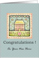Congratulations on your new home card