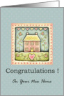 Congratulations on your new home card