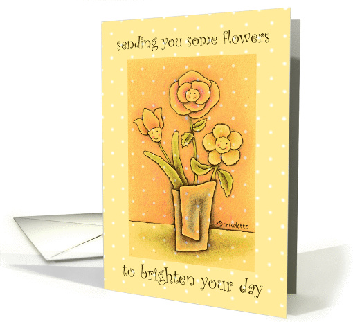 sending you some flowers card (53592)