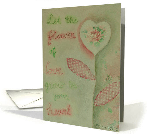 flower of love card (80170)