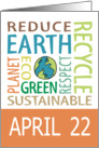 Earth Day April 22 card