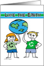 Earth Day - Kids Holding Earth card