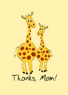 Cute Mom Giraffe and...