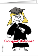 Graduation - Girl card