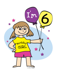 6th Birthday, Girl...