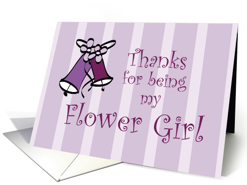 Wedding Bells Thanks for Being My Flower Girl card (906317)