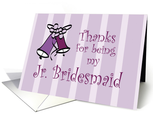 Wedding Bells Thanks for Being My Junior Bridesmaid card (906322)