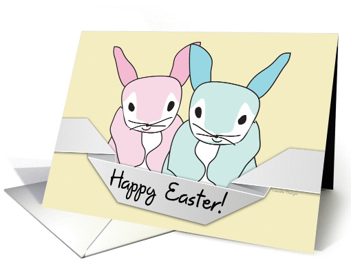 Happy Easter, Easter Bunnies card (906585)