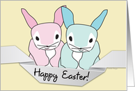 Happy Easter, Easter Bunnies card
