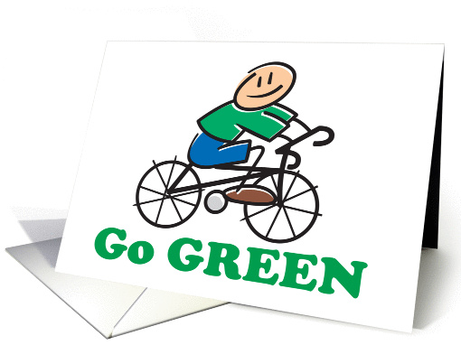 Earth Day - Go Green card (919073)