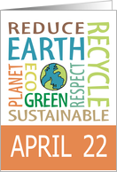 Earth Day April 22 card