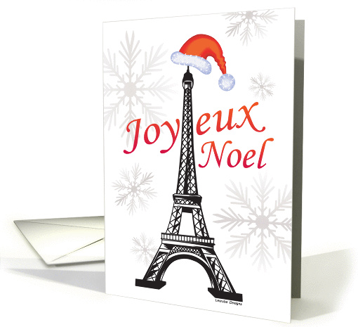 Joyeux Noel, French Christmas, Eiffel Tower card (999739)