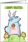 Grouchy Rabbit Easter card