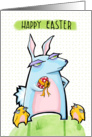 Grouchy Rabbit Easter dots card