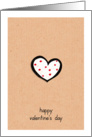 Dotty Hearts kraft Valentine’s Day Card