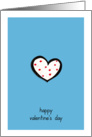 Dotty Hearts turquoise Valentine’s Day Card