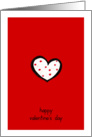 Dotty Hearts red Valentine’s Day Card