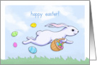 Easter Rabbit Run Happy Easter Card