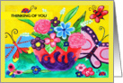 Butterflies & Ladybugs Thinking Of You Card