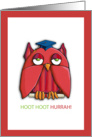Red Owl Graduation Congratulations Card