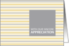 Amber Stripe Employee Appreciation Card