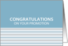 Cornflower Stripe Promotion Congratulations Card
