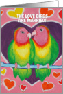 Love Birds Wedding Card