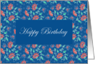 Aiyana Floral Batik Birthday Card
