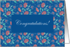 Aiyana Floral Batik Congratulations Card