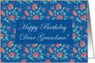 Aiyana Floral Batik Happy Birthday Grandmother Card