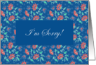 Aiyana Floral Batik I’m Sorry Card